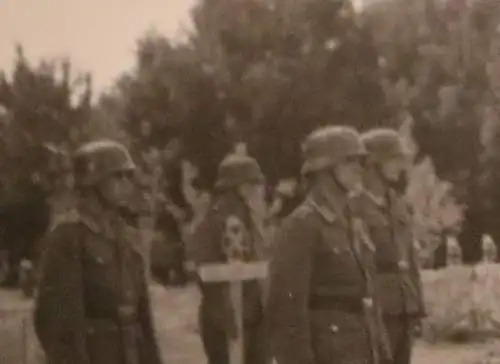 altes Foto - Russland Beisetzung Oberst Velke Kommandeur  Pionier-Regiment 642