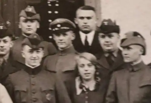 tolles altes Gruppenfoto - Jäger , Förster ?? 30-40er Jahre aus Schotten 