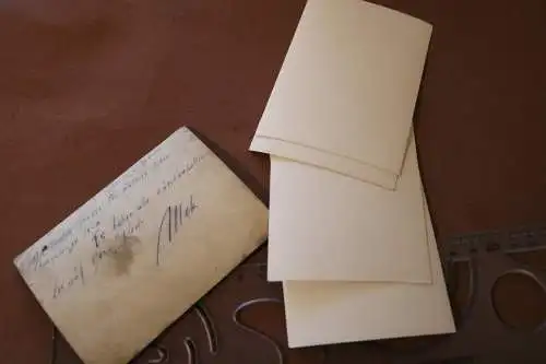 fünf alte Fotos des Jagdgeschwader 3 - eins signiert vom Crew, Kriegsende 