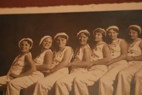 tolles altes Foto - Gruppe Tänzerinnen Maskenball i. Kulturverein 1933 Nürnberg 