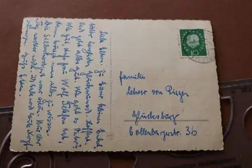 tolle alte Karte - Hund Terrier - 50-60er Jahre 