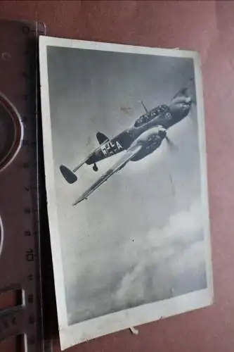 alte Karte - Flugzeug Messerschmitt Me 110 