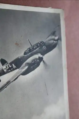 alte Karte - Flugzeug Messerschmitt Me 110 