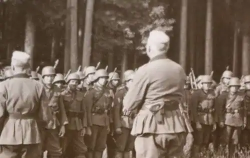 tolles altes Foto  -  Kompanie-Appell Russland 1943