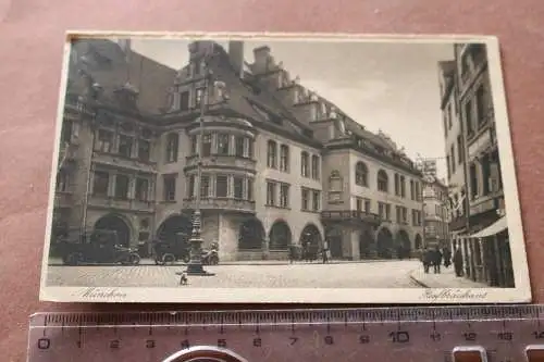 tolle alte Karte - München  Hofbräuhaus  1927