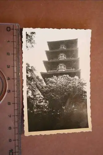 tolles altes Foto - Brüssel Ausstellung Pagode 1940