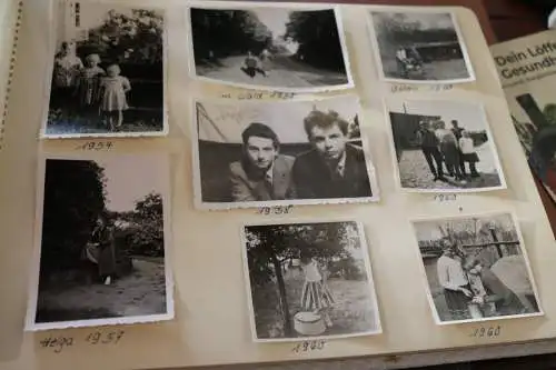 tolles altes Album 187 Fotos einer Frau 50-60er Jahre 