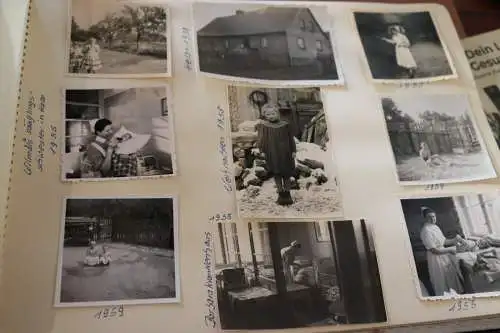 tolles altes Album 187 Fotos einer Frau 50-60er Jahre 