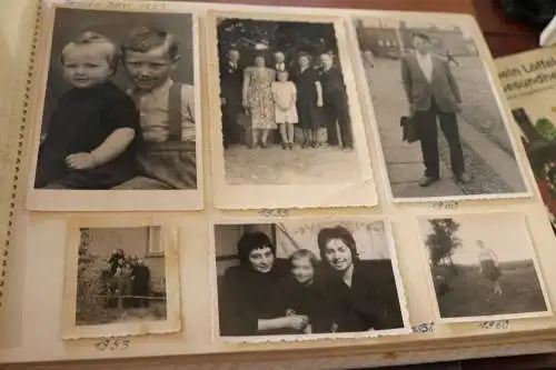 tolles altes Album 187 Fotos einer Frau 50-60er Jahre 