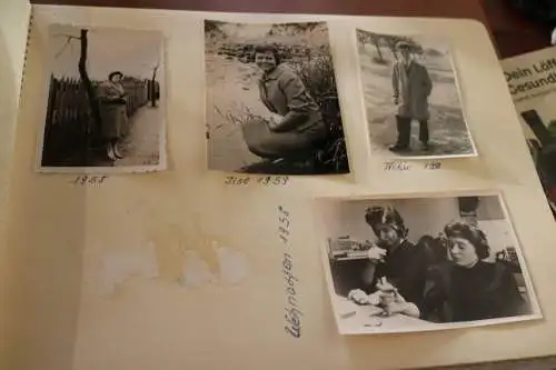 tolles altes Album 187 Fotos einer Frau 50-60er Jahre 