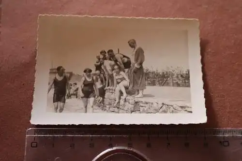 tolles altes Foto - Gruppenfoto Badegäste Raum  Recklinghausen - 30-50er Jahre ?