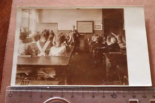 tolles altes Foto - Schulklasse - Klassenraum - Musikunterricht 1910-20 ??