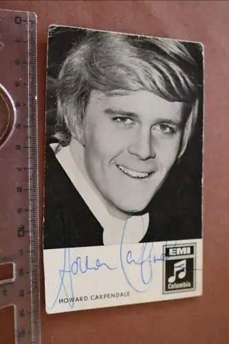 tolle alte Karte Sänger Howard Carpendale    original signiert 