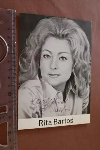 Tolle alte Karte Opern Sängerin Rita Bartos  original signiert