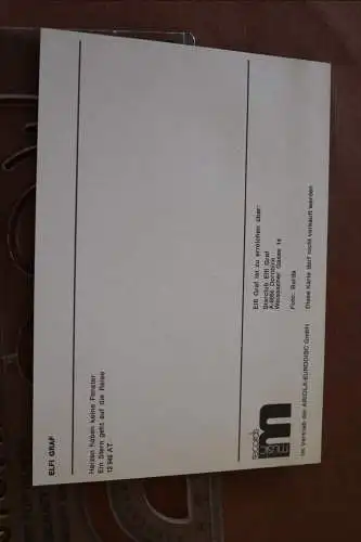 tolle alte Karte Sängerin Elfi Graf   original signiert 