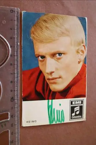 tolle alte Karte Sänger Heino  original signiert 