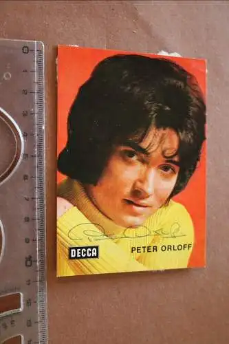 tolle alte Karte Sänger Peter Orloff  original signiert 