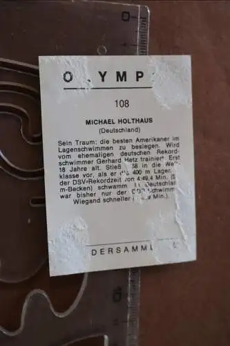 tolles Sammelbild   Michael Holthaus  Schwimmer  Olympia   orignial signiert