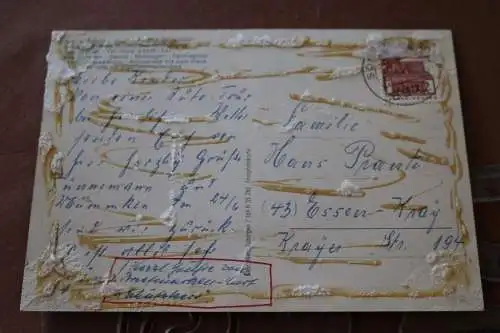 tolle alte Signatur Rosa „Ossi“ Reichert Skirennläuferin  auf Postkarte