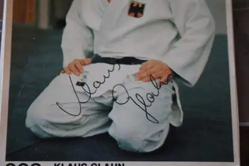 tolles Sammelbild   Klaus Glahn Judo  Olympia   orignial signiert 