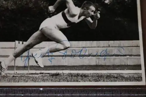 tolle Karte Friedrich Roderfeld  Leichtathletik Olympia   orignial signiert