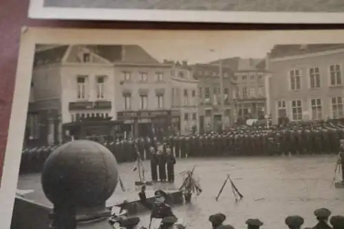 Drei tolle alte Fotos - Matrosen Vereidigung  - Marktplatz ??? Ort ?? 30-40er Ja