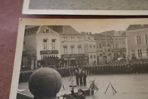 Drei tolle alte Fotos - Matrosen Vereidigung  - Marktplatz ??? Ort ?? 30-40er Ja