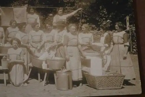 tolles altes Gruppenfotos hübsche junge Frauen - Hauswirtschaftsschule ???