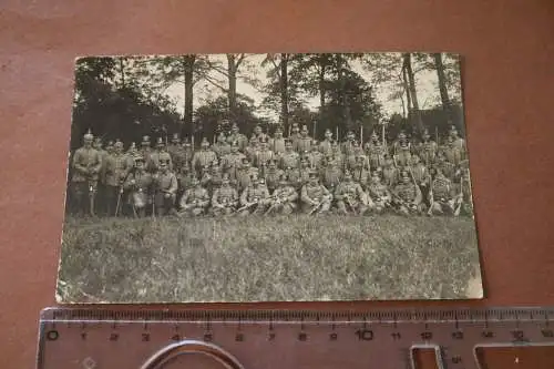 tolles altes Foto - Soldaten - Landsturm-Regiment - Ort ?