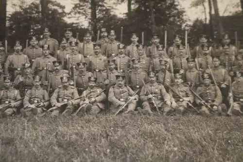 tolles altes Foto - Soldaten - Landsturm-Regiment - Ort ?