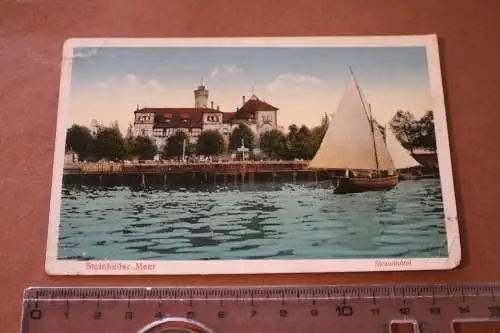 Tolle alte Karte  - Steinhuder Meer Strandhotel 1918