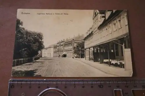 Tolle alte Karte  - Doberan  Logirhaus, Rathaus und Palais am Kamp 1915