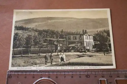 tolle alte Karte - Eulengebirge - Blick auf den Bismarckturm  1928