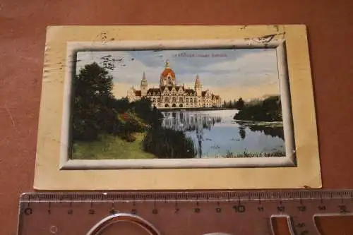 tolle alte Karte - Hannover Rathaus  1911