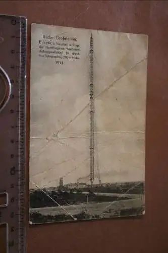 tolle alte Karte - Radio Großstation  Eilvese Neustadt Rbge. 1910-20 
