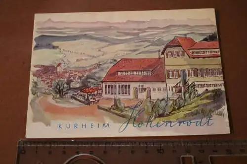 altes Werbeblatt - Kurheim Hohenrodt - Lossburg-Rodt  50-60er Jahre ??