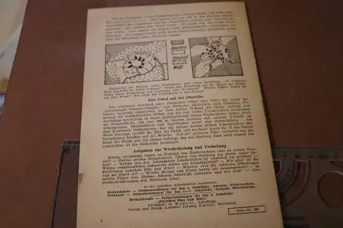 altes Heftchen - Heimatkunde Niedersachsen - Arbeitsbogen 4. Klasse - Alter ??