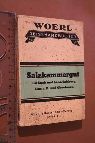 Altes Buch - Woerl - Reisehandbuch - Salzkammergut mit Karten - 1910-20 ??