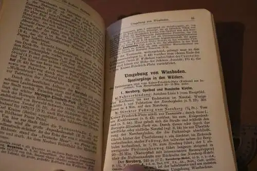 Altes Buch - Grieben Reiseführer - Wiesbaden - 1933 mit Karte