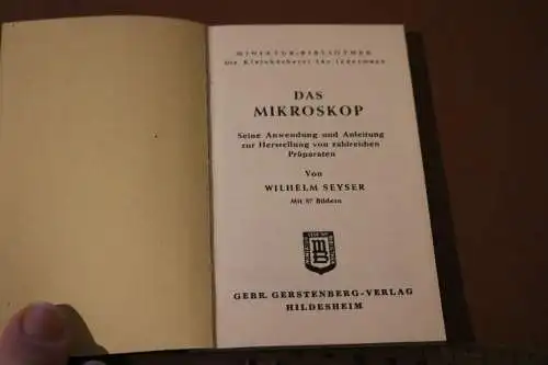 tolle alte Bedienungsanleitung - Neckermann Mikroskop - Miniaturbibliothek 1951