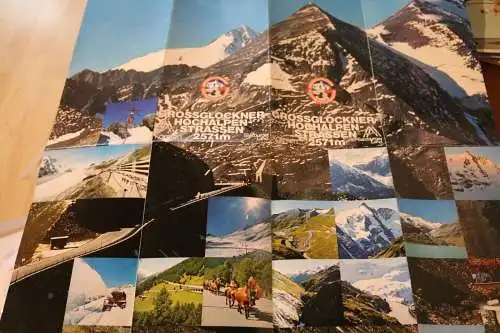 tolle alte Panoramakarte - Grossglockner Hochalpen   60-70er Jahre 