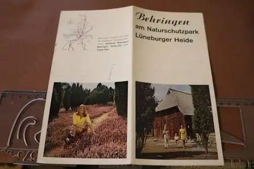 alte Infoblätter - Behringen Lüneburger Heide - Pensionshäuser - 70er Jahre ?