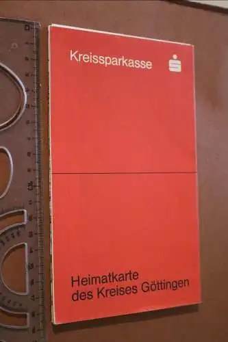 tolle alte Heimatkarte - Kreis Göttingen - Kreissparkasse 2. Auflage