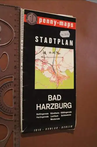 alter Stadtplan - Bad Harzburg  1976