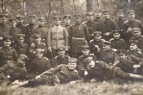 tolles altes Gruppenfoto Soldaten - Schulterstücke 