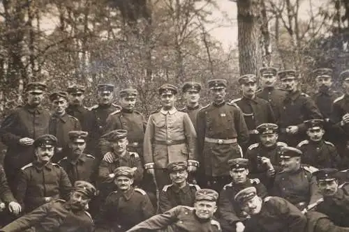 tolles altes Gruppenfoto Soldaten - Schulterstücke