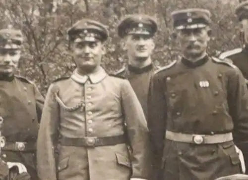tolles altes Gruppenfoto Soldaten - Schulterstücke 