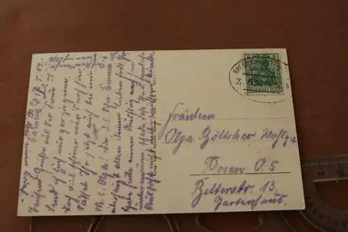 tolle alte Karte -  Schloss Camenz  Schlesien 1914 - Bahnpost