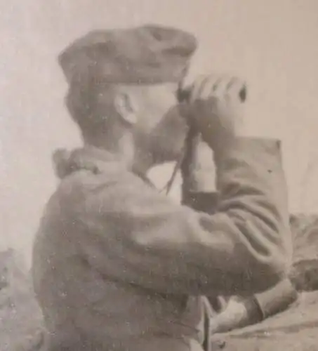 tolles altes Foto - Soldat Schützengraben Eier-Handgranaten, Stielhandgranaten