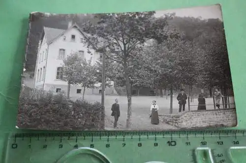 tolles altes Foto großes Gebäude Haus - Hotel ? am Wald - Ort ???